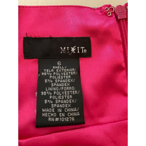 NWT Mixit Multi-Color Sleeveless Dress Vibrant Print Adjustable Straps Size 6 - Picture 3 of 10